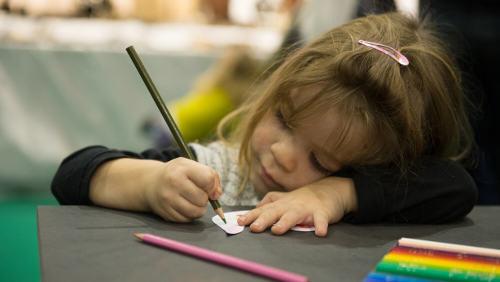 Atelier pédagogique lors de la foire des Automnales à Palexpo en 2016