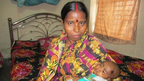 Maloti Rani profitiert von Enfants du Monde Gesundheitsprojekt in Bangladesch