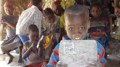 Pupils from Enfants du Monde's education project in Chad